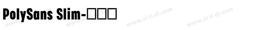 PolySans Slim字体转换